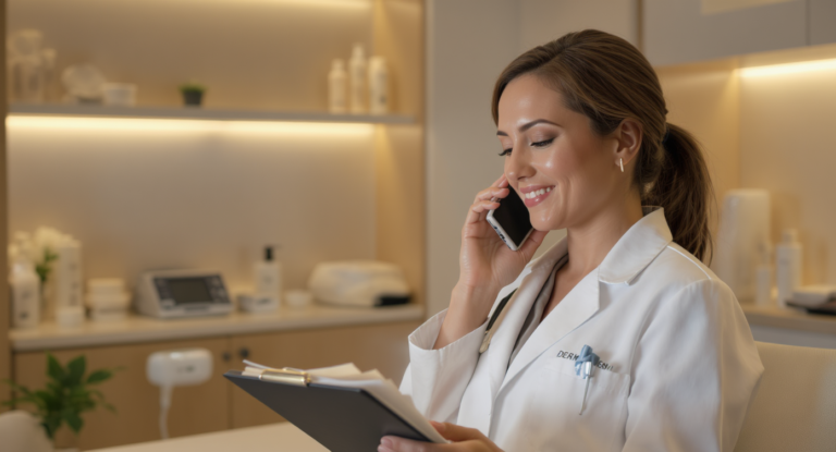 after hours answering for dermatology clinics - SalesCaptain