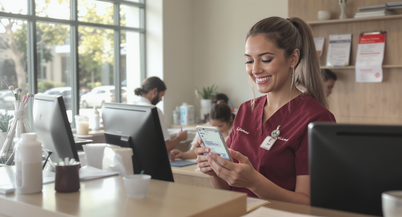 missed call text back for medical practices - SalesCaptain