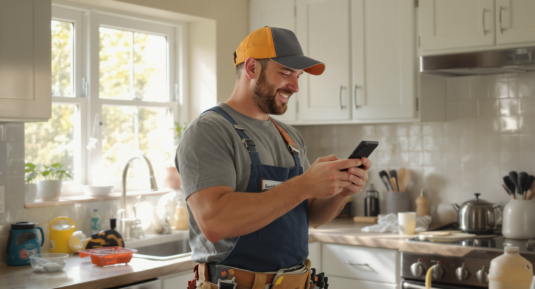 business texting for handyman services - SalesCaptain